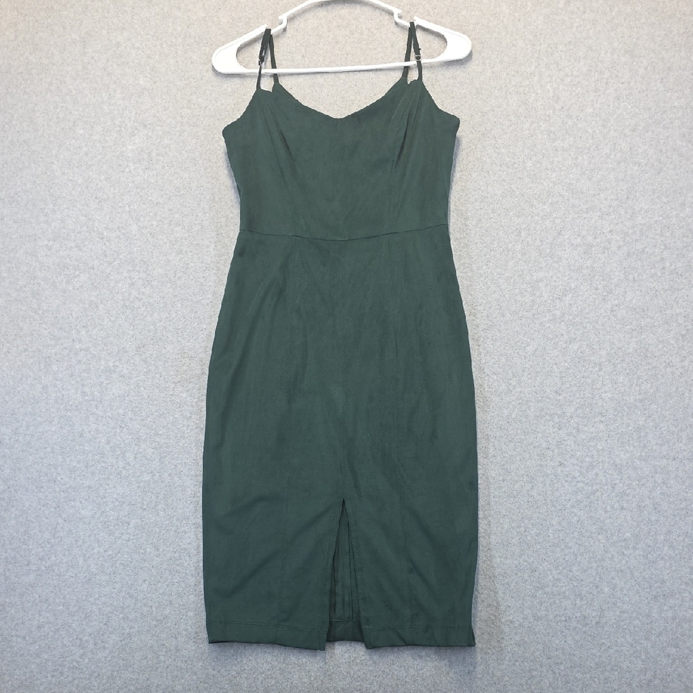 1.State Green Spaghetti Strap Midi Dress Size 4